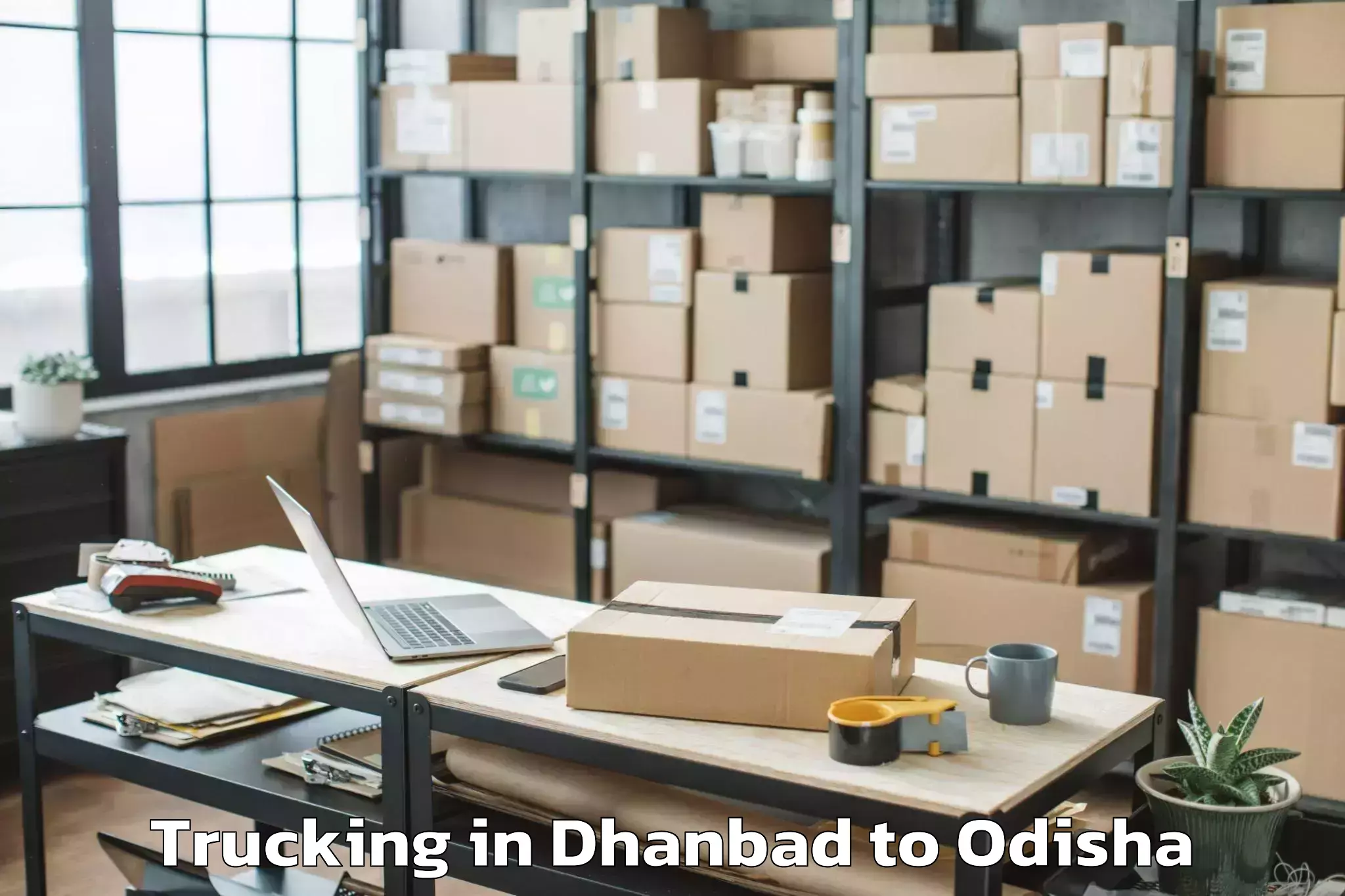 Book Dhanbad to Khamar Trucking